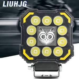 LIUHJG - Foco LED Cuadrado Todoterreno de 4 Pulgadas y 20 W con 10 Lentes RGB, Luz de Trabajo para Motocicleta, ATV, Camioneta, Jeep, Barco, Automóvil - Product Image 5