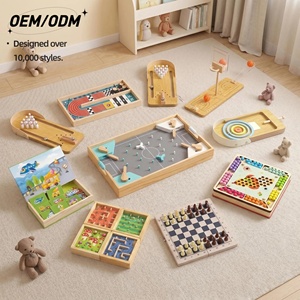 Jeu de société familial en bois Montessori très populaire pour enfants, jouet éducatif interactif pour le développement de la pensée logique - Product Image 1