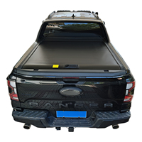 Couverture de benne rétractable en aluminium à installation rapide - 5,5 pieds, couvercle à enrouleur imperméable pour Ford F-150, Toyota Tundra, Volkswagen Amarok