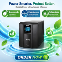 APC Schneider SMC1000I2U-CH Onduleur en rack 1KVA pour entreprise, interactif en ligne avec batterie intégrée