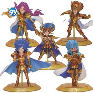 11ซม. เซนต์เซย์ย่าอนิเมะฟิกเกอร์ตำนานผ้า LEO aiolia Aquarius Camus หน้ากากมะเร็ง deathmask อัศวินสีทองตุ๊กตาญี่ปุ่น - Product Image 1