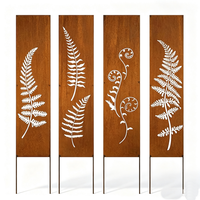 Panneaux de séparation de jardin en acier Corten découpés au laser, personnalisables, pour la décoration de la cour, du jardin, du chemin et du paysage