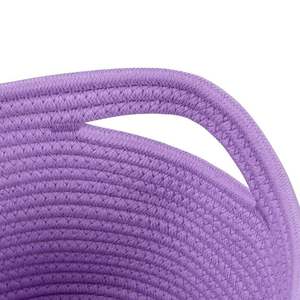 Keranjang rotan bayi rajut katun produsen dekorasi jerami kecil Catchall kamar mandi untuk pernikahan - Product Image 2