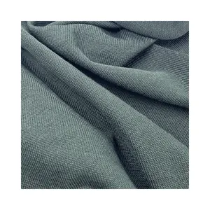 High Quality 330gsm 55% Acrylic 45% Cotton Two Faold Yarn Versatile Chunky Plain Knit Jersey Fabric