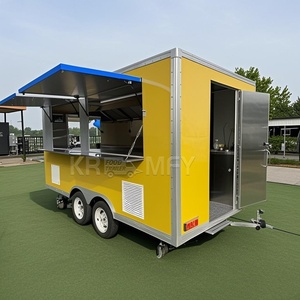 Customization 16ft Large Build Food Truck Towable <b>Kitchen</b> Restaurant Service <b>Mobile</b> Trailer For Sale - Product Image 4