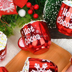 Abalorio <span class=keywords><strong>de</strong></span> plástico manchado <span class=keywords><strong>de</strong></span> Navidad <span class=keywords><strong>de</strong></span> alta calidad hecho a máquina elegante escena colgante vestido <span class=keywords><strong>adornos</strong></span> <span class=keywords><strong>de</strong></span> árbol respetuoso con el medio ambiente bajo - Product Image 4