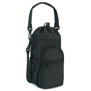 Custom Polyester Insulated Bottle Cooler Bag for Keeping Bottles Warm/Cold Crossbody Water Bottle Holder 2 Straps 40OZ Capacity - Product Image 1