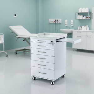 Mobile Dentale Moderno con Cinque Cassetti, Resistente ai Graffi, in Acciaio Inossidabile Nanocristallino, Ecologico - Product Image 6