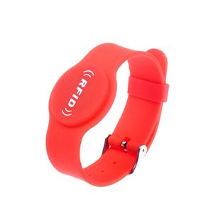 Pulsera de Silicona S50 Personalizada con Etiqueta NFC de 13.56MHz, Pulseras <span class=keywords><strong>RFID</strong></span> Programables - Product Image 1