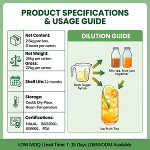 Sirop de sucre candi traditionnel de 2500g pour cuisine domestique ou commerce - Product Image 3