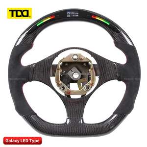 TDD LED Carbon Fiber & Leather Luxury 4 Spoke <b>Racing</b> Steering <b>Wheel</b> for Mitsubishi EVO EVO8 EVO9 Custom - Product Image 2