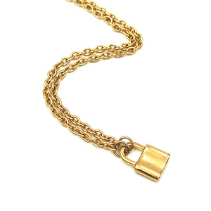 Collar de Acero Inoxidable con Colgante Geométrico, Cadena para Clavícula, Joyería Minimalista para Mujer - Product Image 4