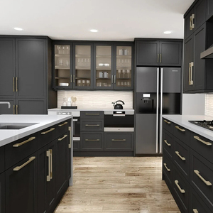 Armarios de cocina grandes de madera maciza personalizados con <span class=keywords><strong>Isla</strong></span> para armario de cocina armarios de cocina de lujo de <span class=keywords><strong>buena</strong></span> calidad hechos de madera maciza - Product Image 6