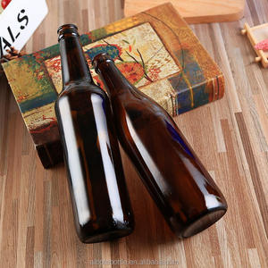 Botellas de <span class=keywords><strong>Cerveza</strong></span> y Licores de 330 ml, Color Ámbar Marrón, Serigrafiadas, en Stock, con Tapa Corona - Product Image 4