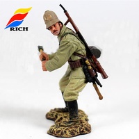Figurine miniature en alliage de peltage de 54 mm, personnages de films et de séries TV de la Seconde Guerre mondiale, peinte à la main, moulée par centrifugation, marque RICH, personnalisable et économique