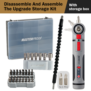 Tournevis électrique léger de qualité industrielle à trois vitesses, couple maximal de 8 Nm, 120 g, 3,7 V, angle réglable, alimentation électrique pour la maison - Product Image 4