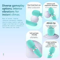 Damen Dual-Head Dual-Vibration AV-Stab mit starker Vibration für G-Punkt- und Klitorisstimulation – Vibrator-Stab Sexspielzeug