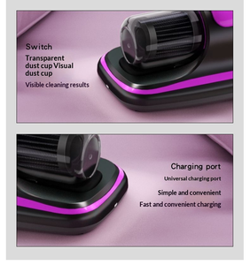 Custom logo UV-C Light <b>Powerful</b> Bed Vacuum Cleaner Deep Cleaner Cordless Handheld Mattress Vacuum Cleaner for Bed Dust Pet Hair - Product Image 6