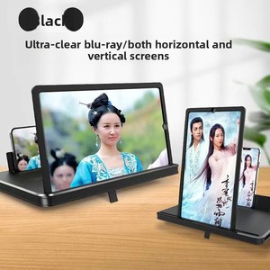 Loupe d'écran de téléphone 3D HD 12 pouces avec télécommande/haut-parleur, grossissement 2-4X, anti-lumière bleue, support mains libres pour films/TikTok/appels vidéo - Product Image 5