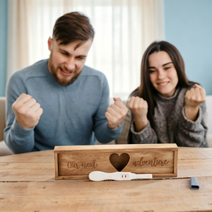 Caja de Regalo para Prueba de Embarazo, Caja de Recuerdos para Anuncio de Embarazo, Ideas Sorpresa para Revelación del Sexo del Bebé, Soporte para Prueba de Embarazo - Product Image 5