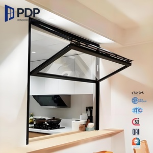 Fenêtres pliantes à double vitrage verticales françaises personnalisées PDP avec design <span class=keywords><strong>accordéon</strong></span> pour une utilisation en extérieur - Product Image 2