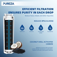 Filtro de Carbón para Purificador de Agua Doméstico Ukf8001, Repuesto para Tratamiento de Agua Compatible con Whirlpool EDR4RXD1 4396395 Maytag