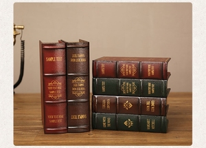 Tùy Chỉnh Phong Cách Châu Âu Retro Độc đáo Cung Cấp Sang Trọng Da Giả Cuốn Sách Hình Bằng Gỗ Bao Bì Lưu Trữ Hộp Quà Tặng - Product Image 6