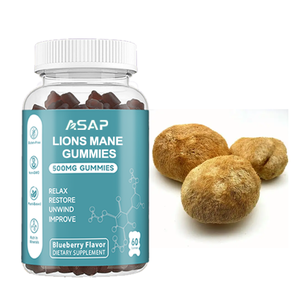ASAP OEM Mushroom Complex Gummies Suplementos de apoyo inmunológico Comida saludable Vegan Lions Mane Mushroom Gummies - Product Image 2