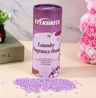 Perles parfumées florales 260g personnalisables avec logo pour lessive, parfum fruité longue durée, tube cylindrique