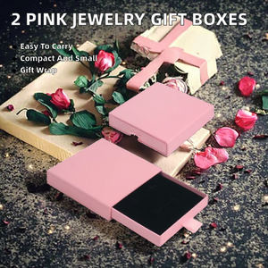 Cajas de Regalo Cuadradas Ligeras para Joyería de 8x8cm, Organizador de Joyas para Collar, Pulsera, Anillo, Caja de Regalo Rosa para el Día de San Valentín - Product Image 2