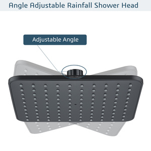 Ceiling Mount Black Matte Tall Large Hydro Jet Pressure <strong>Rain</strong> Overhead <strong>Shower</strong> <strong>Head</strong> - Product Image 4