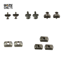 Vis et écrou en T Torx en titane Gr5 résistant à la corrosion de l'eau salée pour hydrofoil, surf foil, SUP, kiteboard M6 M8