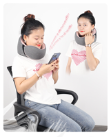 Oreiller de voyage en mousse à mémoire de forme en U de haute qualité, léger, multifonctionnel, soutien complet du cou à 360°, protection de la tête et de la colonne cervicale 100%