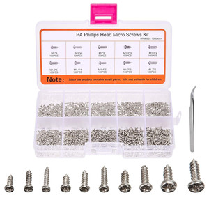 Pa Phillips Head Micro Screws Kit M1 M1.7 1000pcs For Electronics Clocks <b>Watches</b> Eyeglasses - Product Image 1