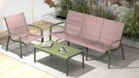 Chaise simple empilable H-749A en polypropylène vert avec dossier en maille, design moderne, imperméable, écologique, imprimé UV, pour extérieur, tendance