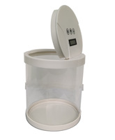 Boîte de verrouillage en acrylique avec minuterie et port de charge USB-Conception anti-dépendance pour téléphones, cigarettes, collations et plus