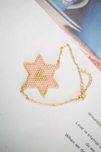 Bracelet Cœur Hexagonal Fait Main en Perles de Riz Miyuki Personnalisé, Vente en Gros, Fabrication Directe Usine - Product Image 2