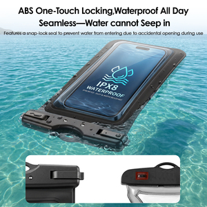 Étui étanche pour téléphone avec fermeture facile et robuste, sac étanche IPX8 pour téléphone portable, idéal pour la plage, cadeau pour maman, protection. - Product Image 6