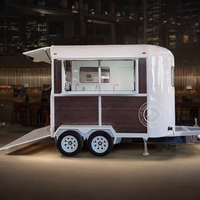 Camion de vente ambulante multifonctionnel en acier inoxydable personnalisable pour la vente de snacks, de thé au lait, de café - Marchés nocturnes, campings