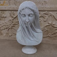 Sculpture de style grec en pierre sculptée David célèbre statue de buste en marbre coulé