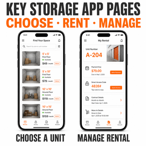 Application de location de stockage personnalisée pour iOS et Android avec disponibilité des unités, réservation <span class=keywords><strong>en</strong></span> <span class=keywords><strong>ligne</strong></span> et paiement régulier LionCreate - Product Image 3
