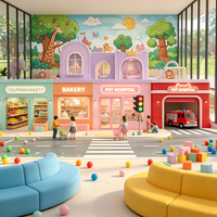 Aire de jeux intérieure pour enfants, équipement de jeu commercial souple pour centres commerciaux et maternelles, certifié ISO9001, coloré