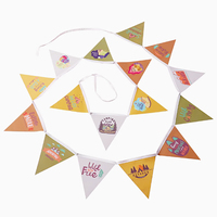 Publicité personnalisée Tissu promotionnel intérieur/extérieur imperméable 20*30cm Triangle décoratif fanion drapeau plastique personnalisé