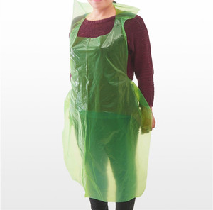 Custom Clear/White Disposable Aprons for <strong>Kitchen</strong> Cooking <strong>Plastic</strong> Aprons Waterproof Polyethylene for Painting Arts N' Crafts - Product Image 1