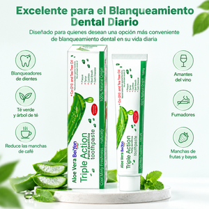 Usine de <span class=keywords><strong>dentifrice</strong></span> chinoise de premier plan, 100g, Aloe Vera, blanchissant, menthe, <span class=keywords><strong>triple</strong></span> <span class=keywords><strong>action</strong></span>, sans fluor, plaque dentaire, tartre, caries, mauvaise haleine, soins bucco-dentaires - Product Image 3