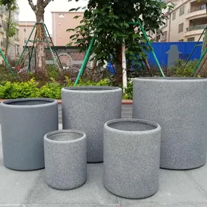 厂家直销轻质大库存家庭和花园装饰陶罐，用于花卉/绿色植物圆形