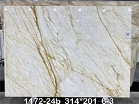 Dalle de marbre Calacatta Super Gold Cresto, design moderne, polie, grande dalle de marbre pour la décoration murale et de sol de villa