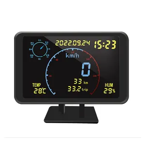 Vjoycar通用全球定位系统液晶平视显示器速度报警器汽车平视显示器
