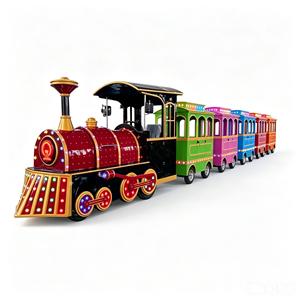 Tren Turístico Eléctrico Sin Rieles, Vagón Espacioso con Múltiples Asientos y Simulación de Vapor para Operaciones Comerciales en Zonas Turísticas - Product Image 4
