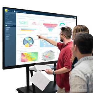 Sistema dual Opcional Pizarra inteligente de 98 pulgadas Pantalla multitáctil 4K Hd Tablero interactivo electrónico digital para conferencias - Product Image 3